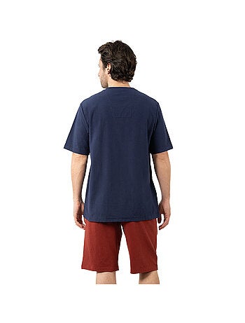 Pyjama court col V homme Mercerisé Eminence