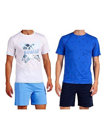 Pyjama Court COTON - Pack de 2