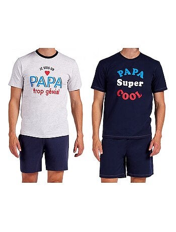 Pyjama Court COTON - Pack de 2