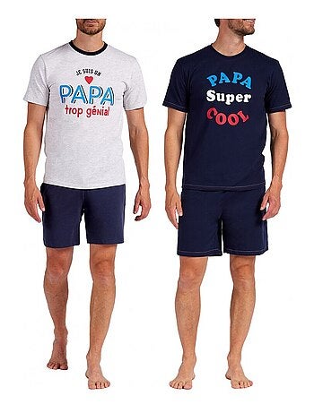 Pyjama Court COTON - Pack de 2