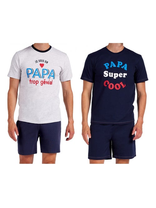 Pyjama Court COTON - Pack de 2 - Kiabi Pyjama Court COTON - Pack de 2 - Kiabi
