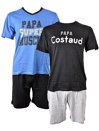 Pyjama Court COTON - Pack de 2