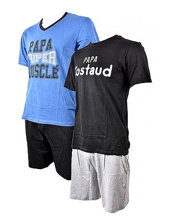 Pyjama Court COTON - Pack de 2