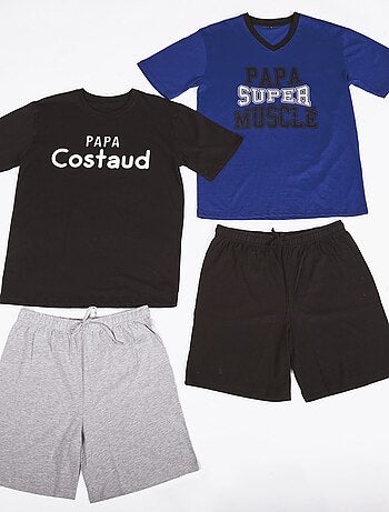 Pyjama Court COTON - Pack de 2