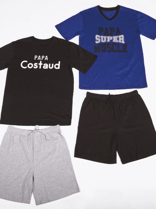 Pyjama Court COTON - Pack de 2 - Kiabi