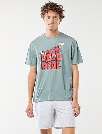 Pyjama court 'Deadpool' 'Marvel' t-shirt manches courtes + short - 2 pièces