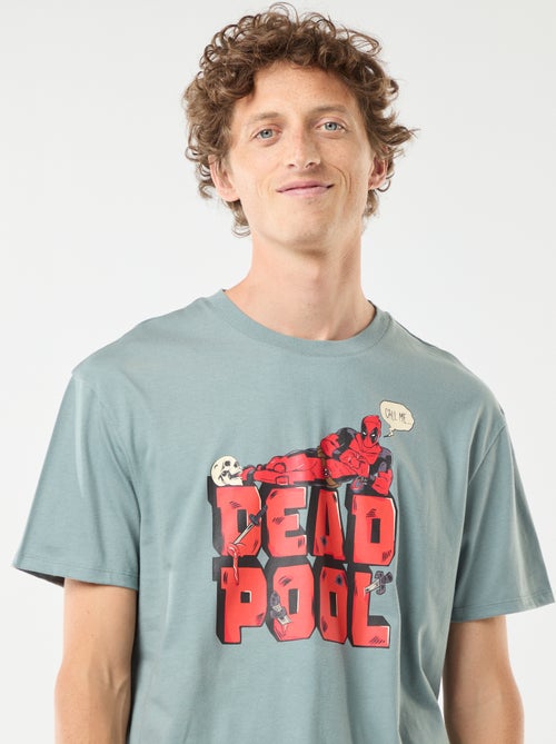 Pyjama court 'Deadpool' 'Marvel' t-shirt manches courtes + short - 2 pièces - Kiabi