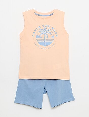 Pyjama court débardeur + court - 2 pièces