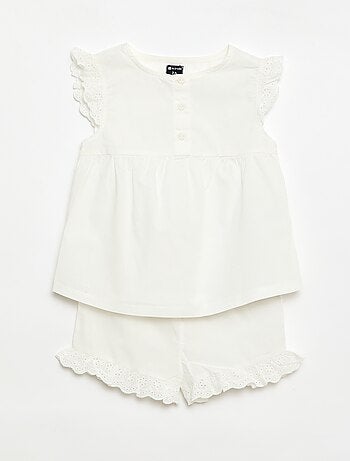 Pyjama court débardeur + short - 2 pièces