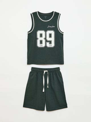 Pyjama court débardeur + short - 2 pièces