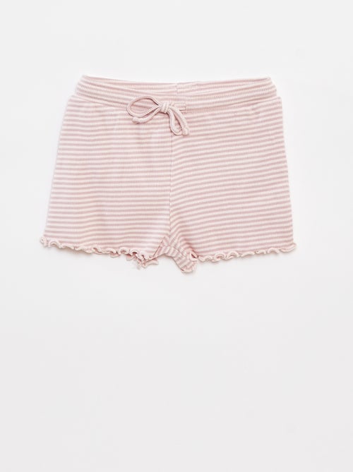 Pyjama court débardeur + short - 2 pièces - Kiabi