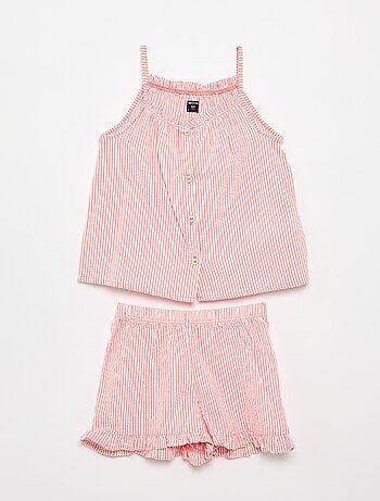 Pyjama court débardeur + short - 2 pièces