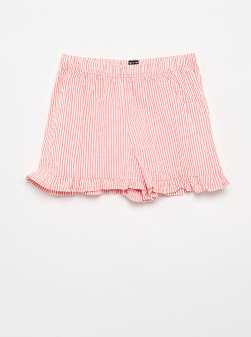 Pyjama court débardeur + short - 2 pièces - Kiabi