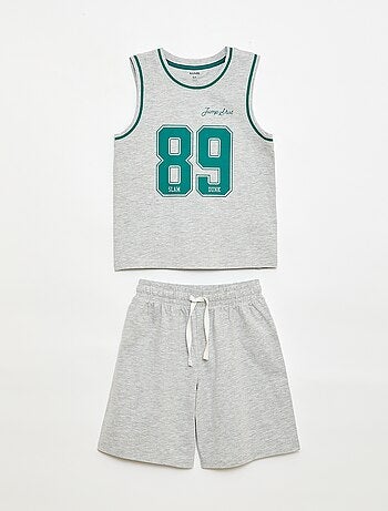 Pyjama court débardeur + short - 2 pièces