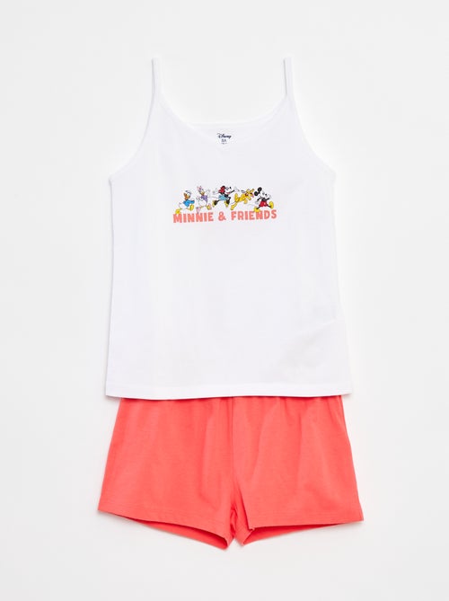 Pyjama court débardeur + short 'Disney' - 2 pièces - Kiabi