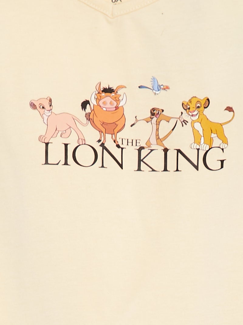 Pyjama court débardeur + short 'Disney' - 2 pièces JAUNE - Kiabi