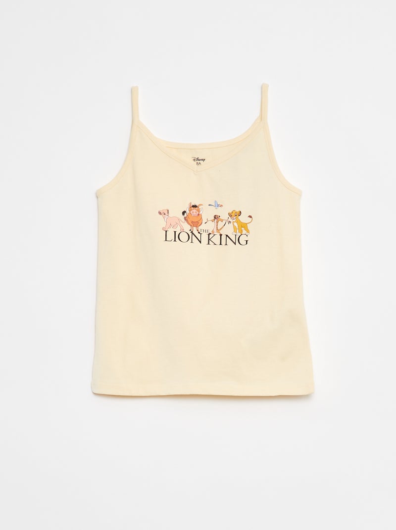 Pyjama court débardeur + short 'Disney' - 2 pièces JAUNE - Kiabi