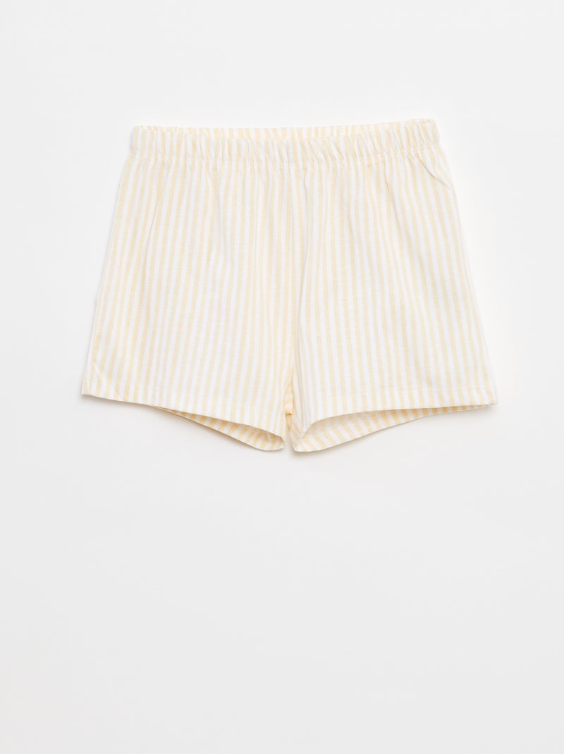 Pyjama court débardeur + short 'Disney' - 2 pièces JAUNE - Kiabi