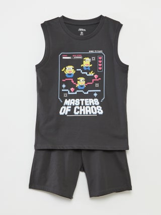 Pyjama court débardeur + short 'Minions' - 2 pièces