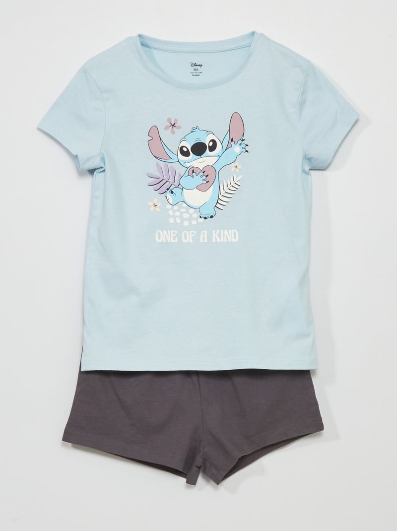 Pyjama court 'Disney'- 2 pièces Bleu - Kiabi