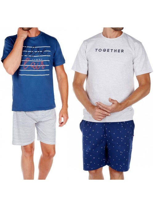 Pyjama Court DODO HOMEWEAR - Pack de 2 - Kiabi