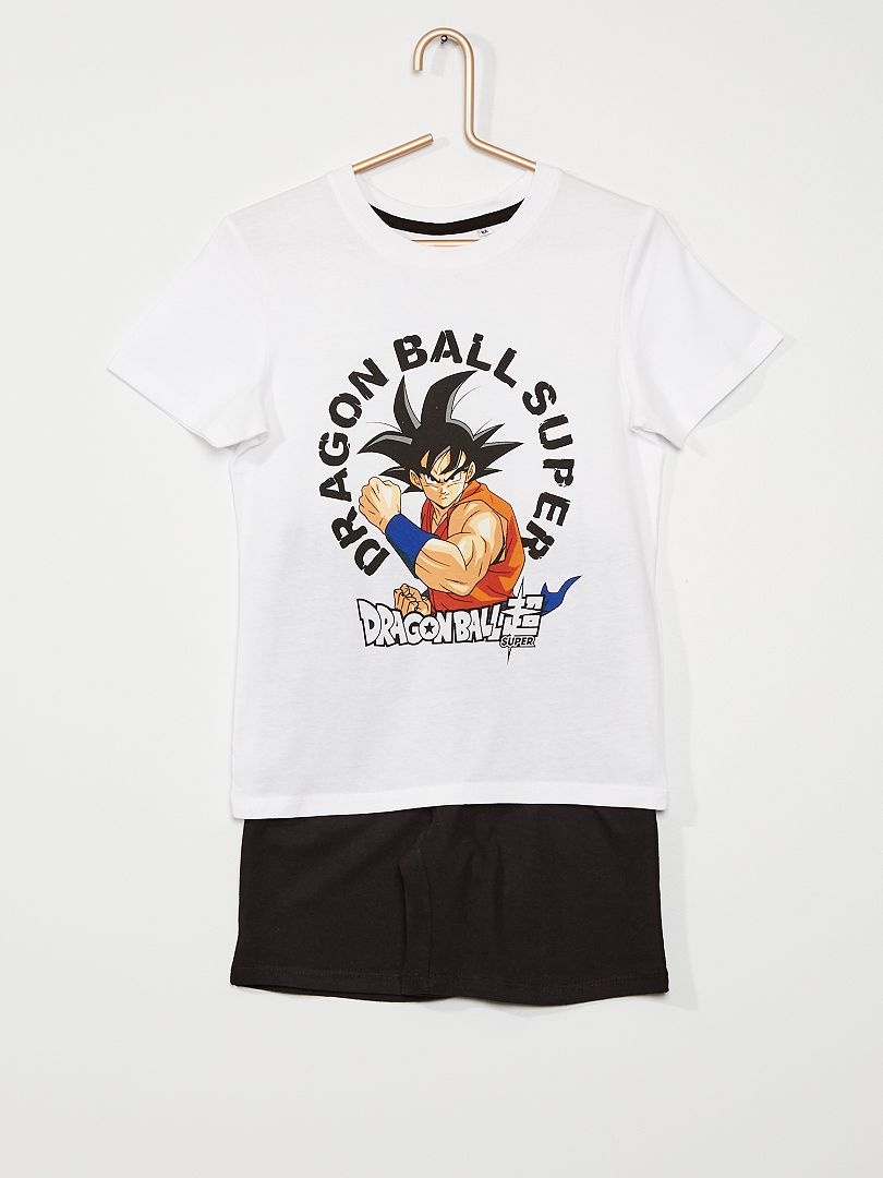 Pyjama court 'Dragon Ball Z' - blanc - Kiabi - 10.00€