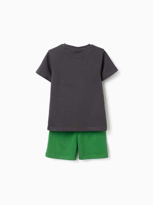 Pyjama court en coton avec imprimé Minecraft - Kiabi