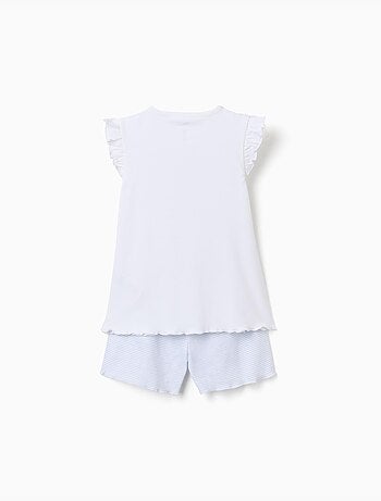 Pyjama court en coton avec imprimé Stitch