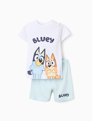 Pyjama Court en Coton Bluey