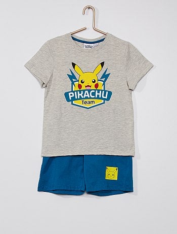 Pyjama court en coton 'Pikachu' 'Pokemon'