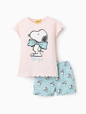 Pyjama Court en Coton Snoopy