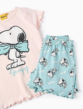 Pyjama Court en Coton Snoopy