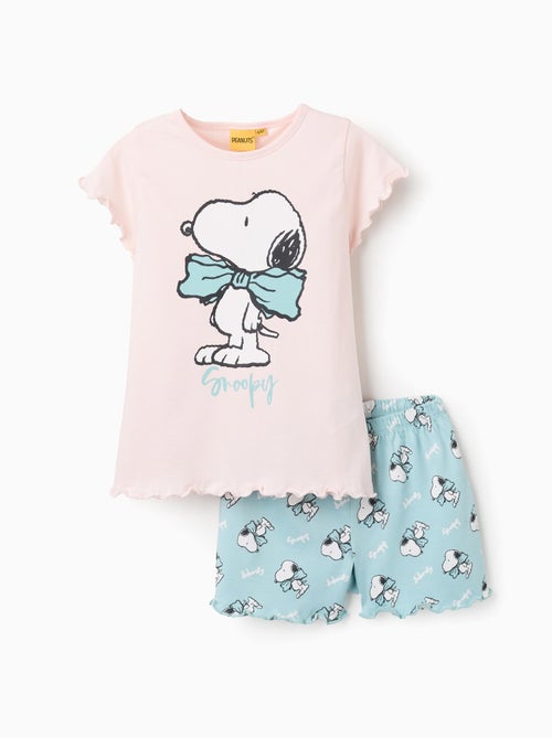 Pyjama Court en Coton Snoopy - Kiabi