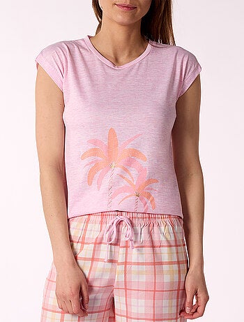 Pyjama court ENDLESS rose - MELISSA BROWN