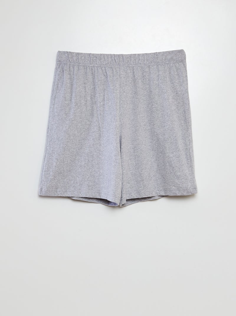 Pyjama court ensemble t-shirt + short 'One Piece' - 2 pièces NOIR - Kiabi