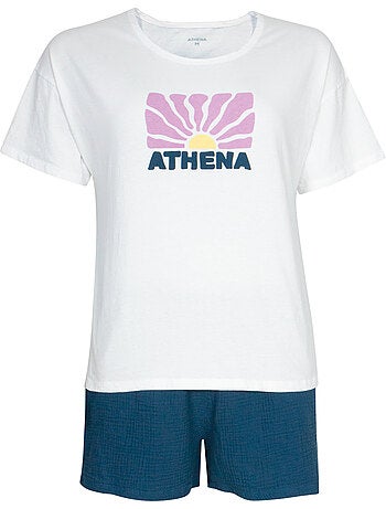 Pyjama court femme Easy Coton Athena