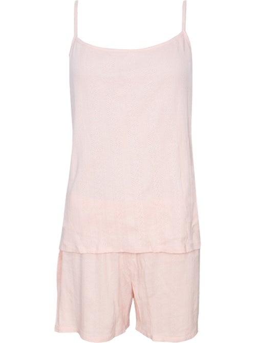 Pyjama court femme maille athena - Kiabi Pyjama court femme maille athena - Kiabi