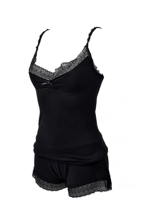 Pyjama Court Femme TWINDAY en Coton - Pack de 2 - Kiabi