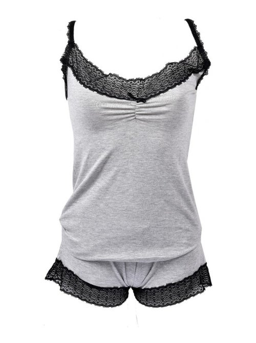 Pyjama Court Femme TWINDAY en Coton - Kiabi