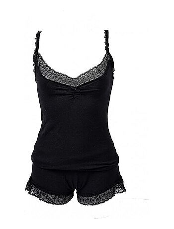 Pyjama Court Femme TWINDAY en Coton