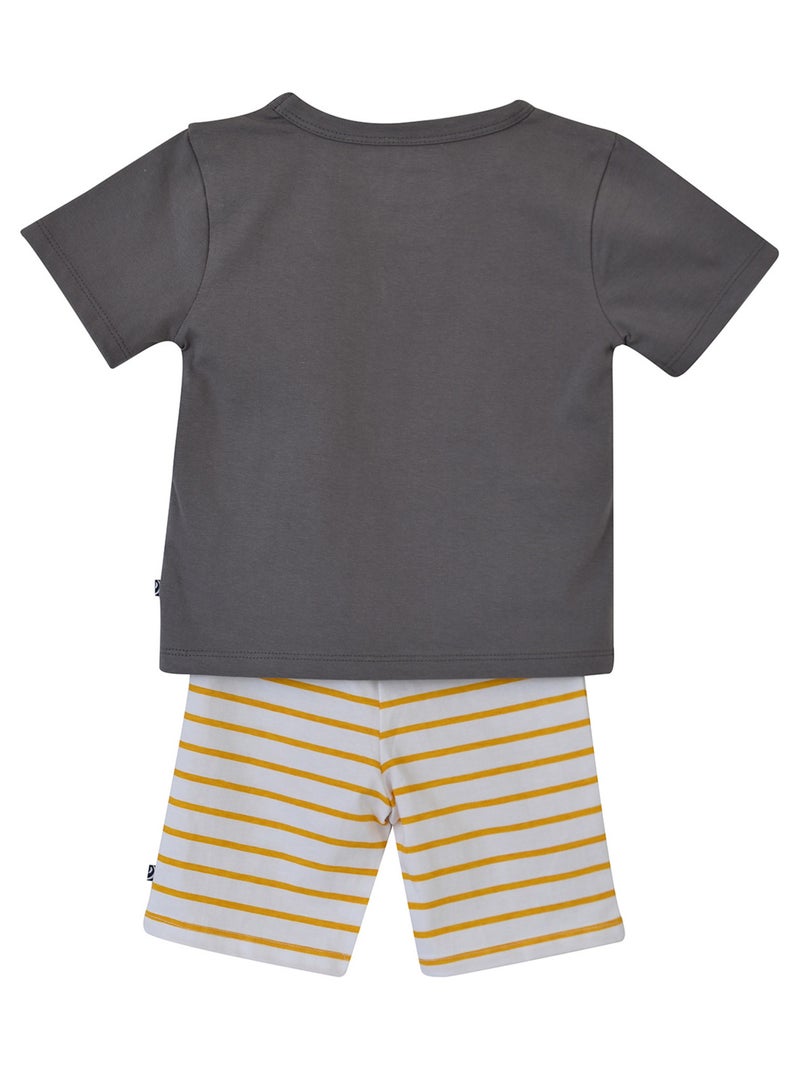 PYJAMA COURT GARCON EBERY Gris - Kiabi