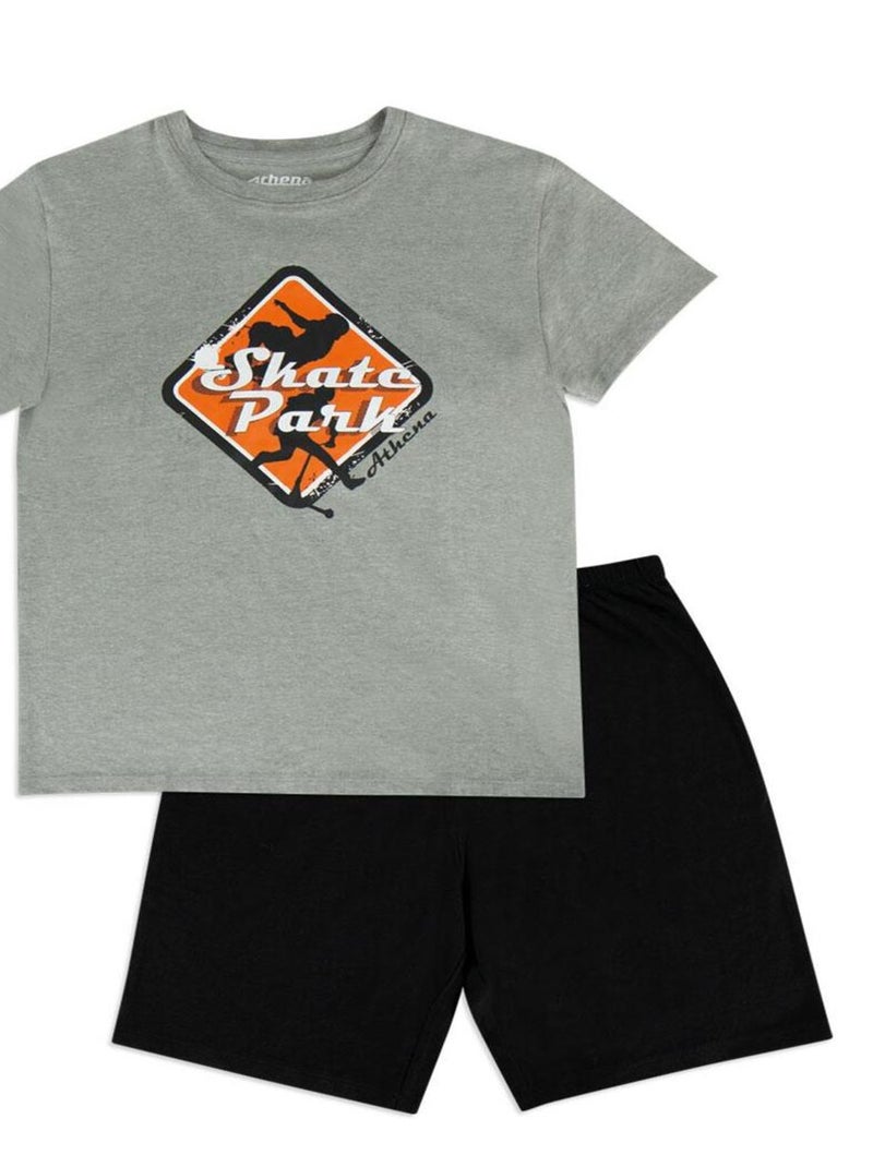 Pyjama court garçon Eco Pack Noir - Kiabi
