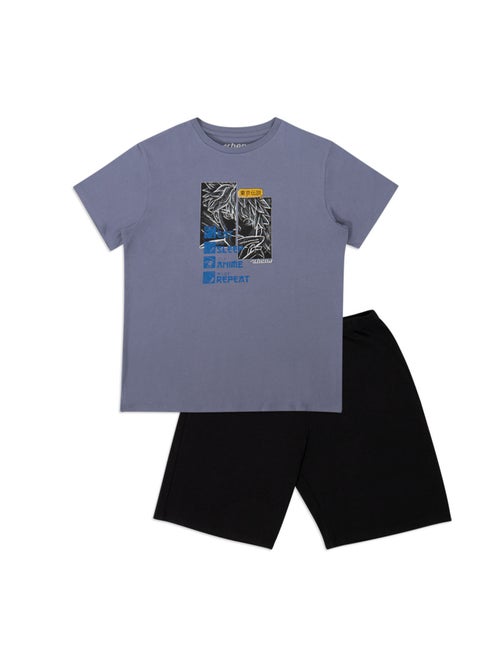 Pyjama court garçon Ecopack manga Athéna - Kiabi