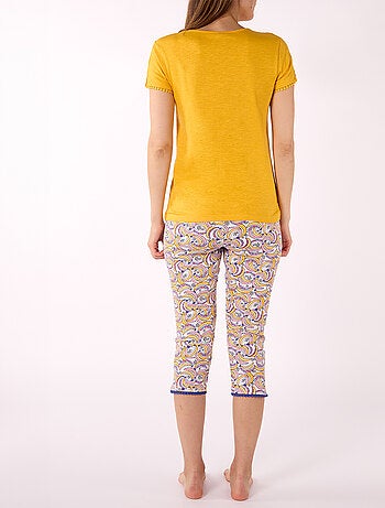 Pyjama court GHANA jaune - MELISSA BROWN