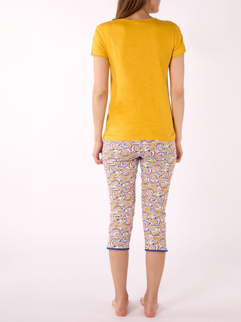 Pyjama court   GHANA jaune - MELISSA BROWN Jaune - Kiabi