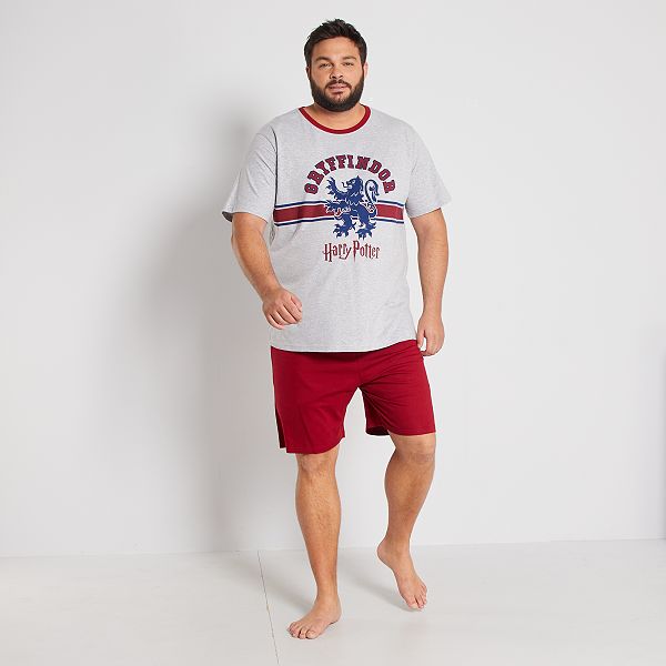 Pyjama court 'Harry Potter' Grande taille homme - gris ...