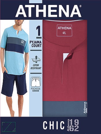 Pyjama court homme Chic Athena