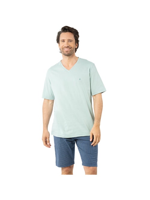 Pyjama Court homme Coton Bio Eminence - Kiabi