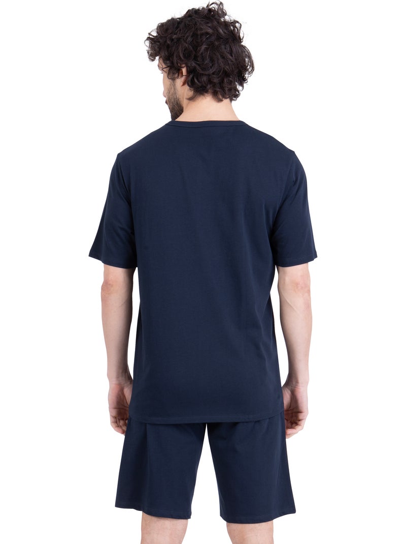Pyjama court homme ecopack construction athena Bleu - Kiabi