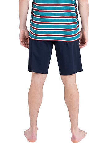 Pyjama court homme rayures aventure athena